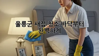 울릉군 새집 청소: 바닥부터 완벽하게!